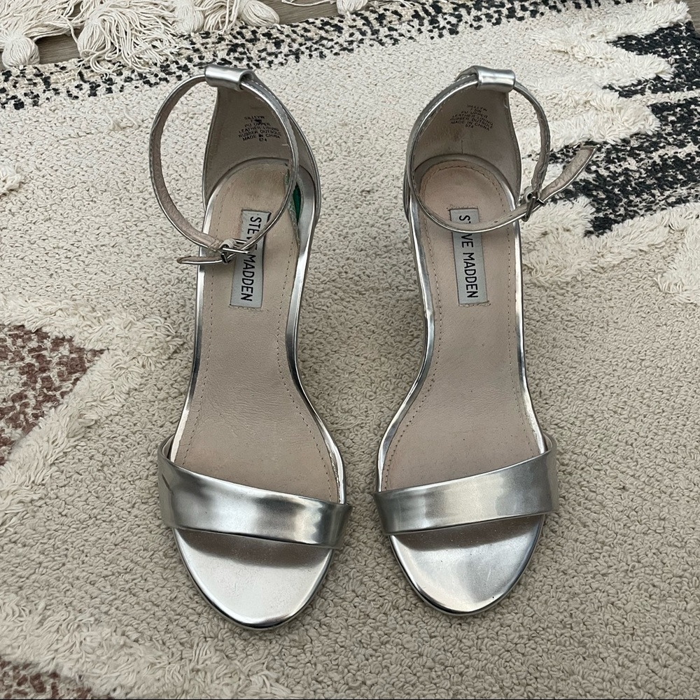 Silver Steve Madden Heels